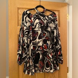 Free People multicolored long sleeve dress